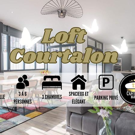 Loft Courtalon - Haut Standing - Patio - Parking Prives Apartman Troyes Kültér fotó